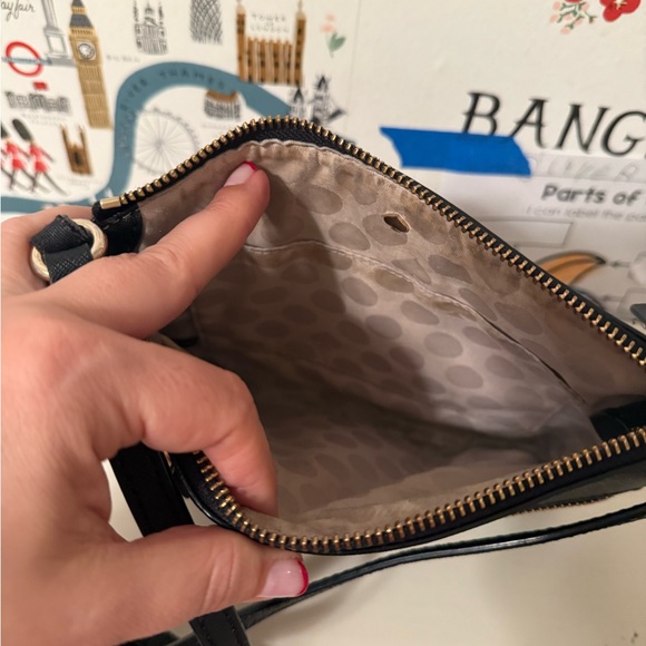 Kate Spade Black Crossbody Bag with Gold Accents - Picture 2 of 6